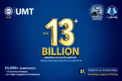 UMT Sets New Record: Grants Over PKR 13 Billion in Scholarships to 33000+ Students Nationwide